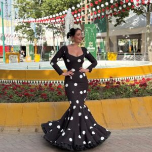 Traje de Flamenca Modelo Azabache