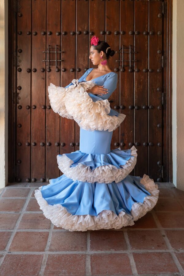 Traje de Flamenca Modelo Salitre - Imagen 2