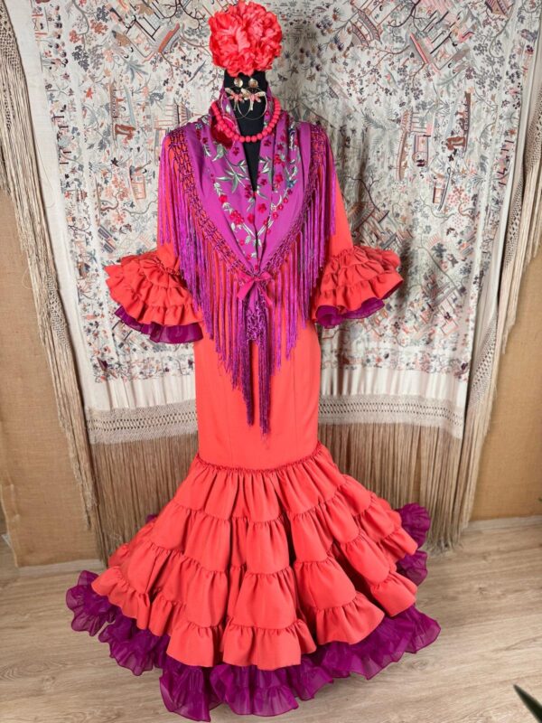 Traje de Flamenca Modelo Taranta - Imagen 2