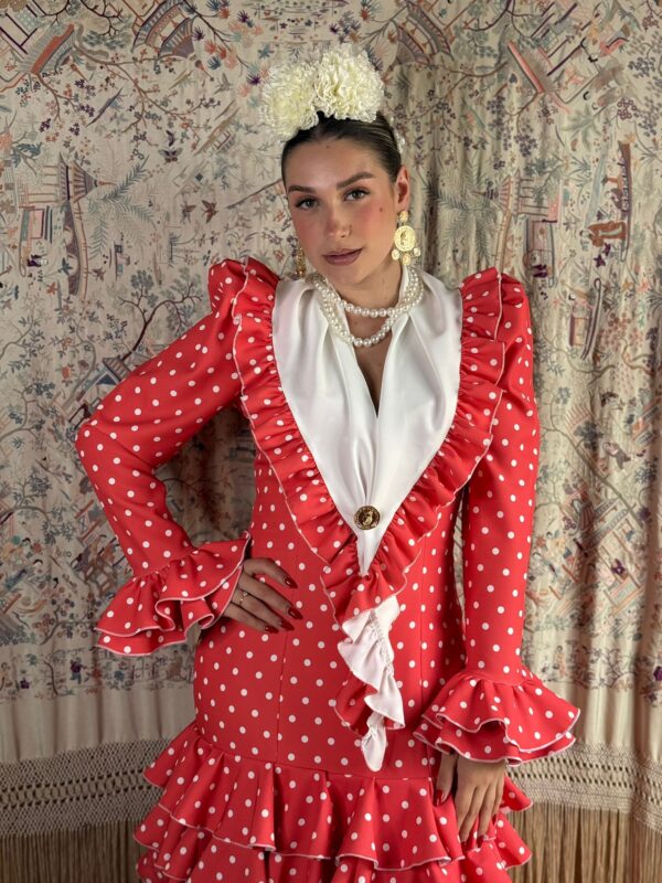 TRAJE DE FLAMENCA GERANIO - Imagen 2
