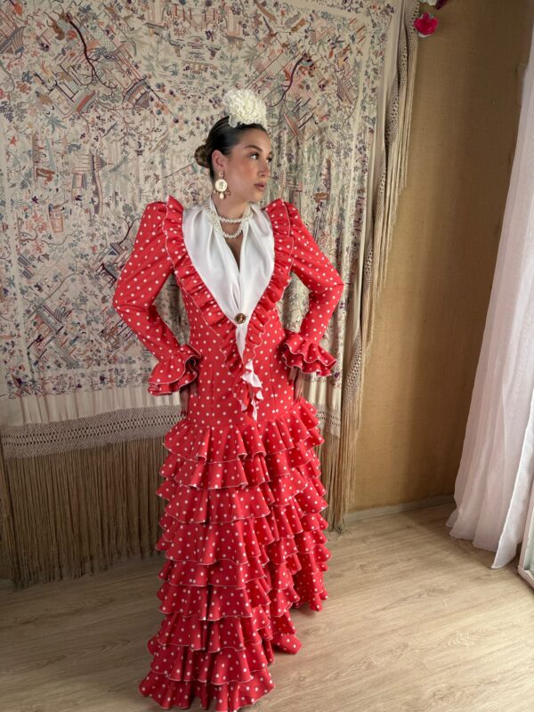 TRAJE DE FLAMENCA GERANIO