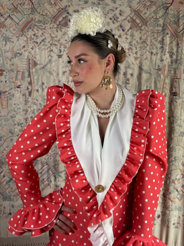 TRAJE DE FLAMENCA GERANIO - Imagen 3